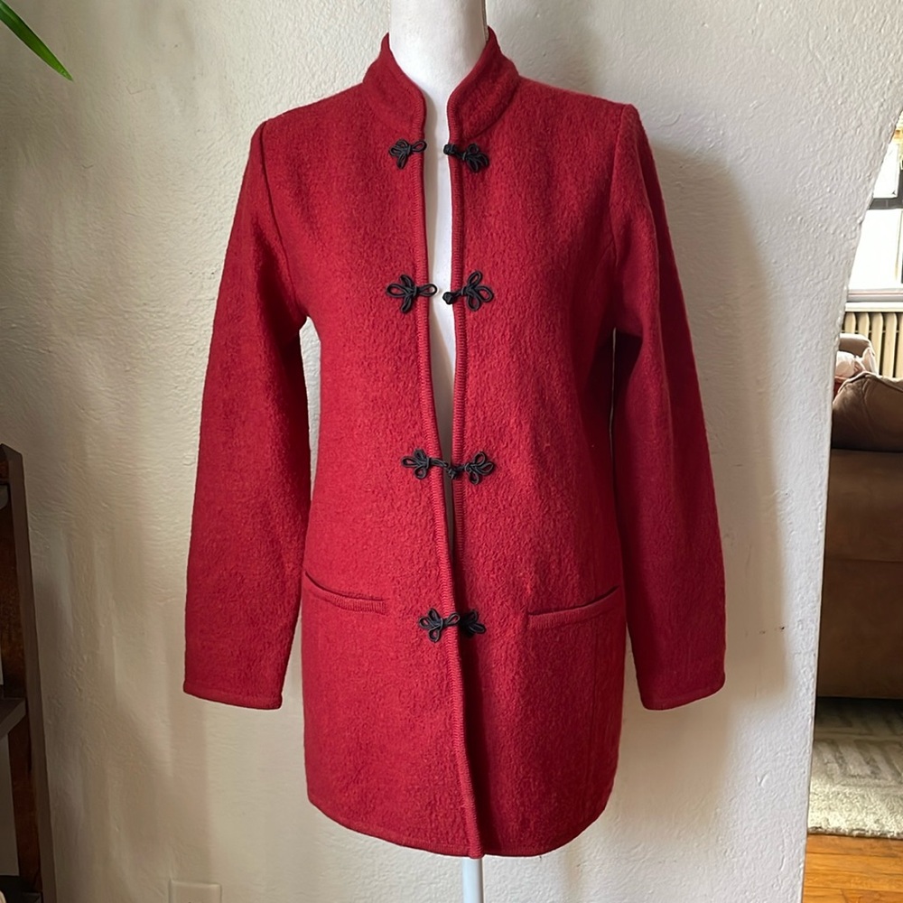 Vintage wool toggle overcoat